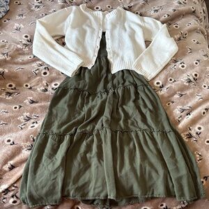 4 Sun Dresses and White Sweater